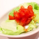 簡単手作り♪中華風トマトドレッシングのサラダ